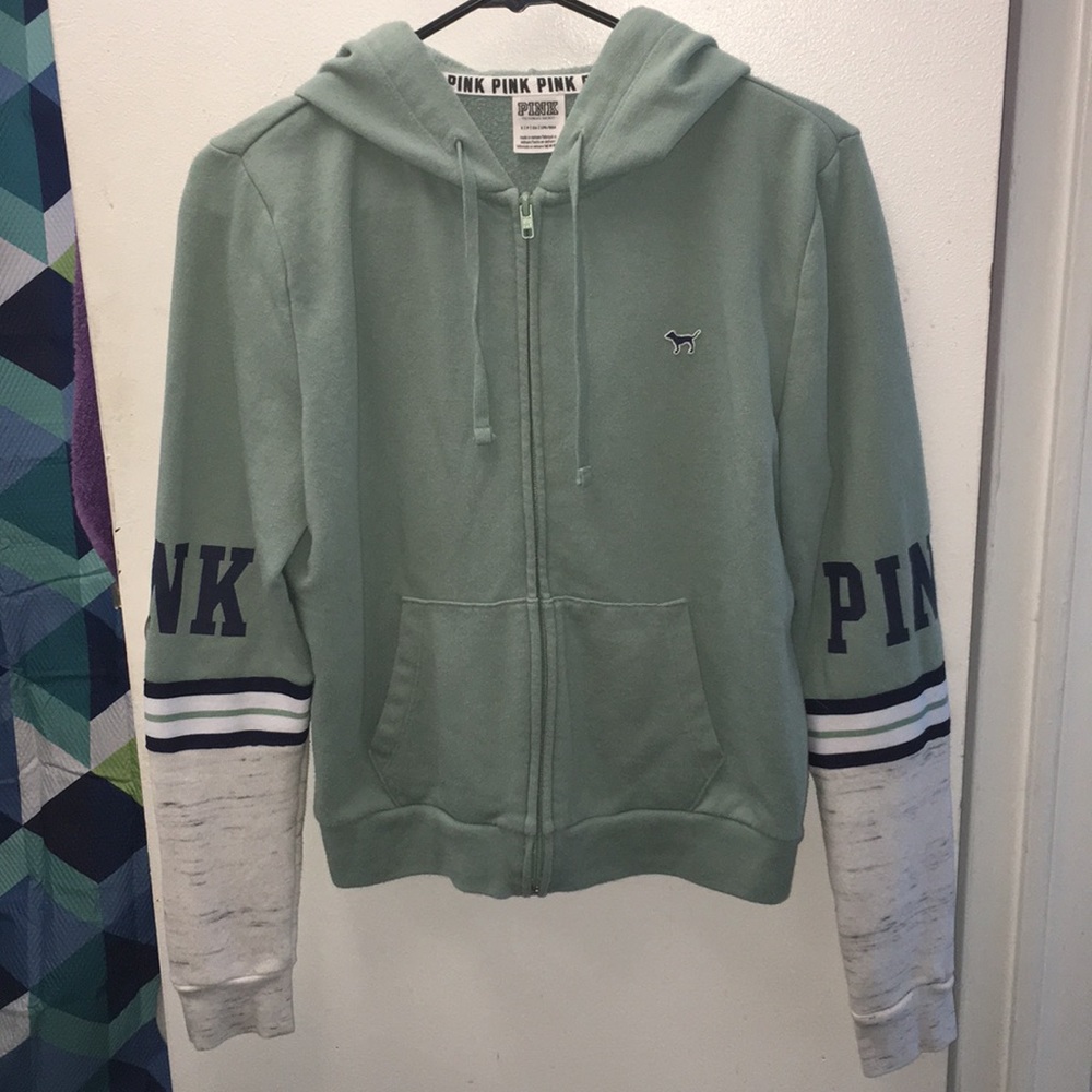 PINK olive green ZipUp